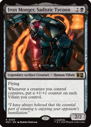 Iron Monger, Sadistic Tycoon (MSC - Commander: Marvel Super Heroes)