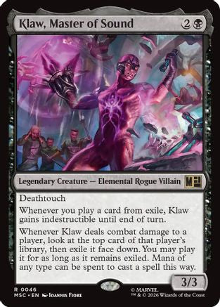 Klaw, Master of Sound (Surge Foil) (MSC - Commander: Marvel Super Heroes Foil)