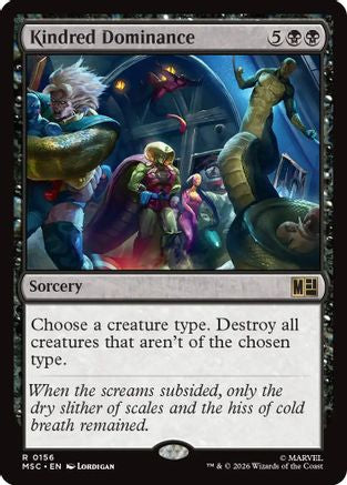 Kindred Dominance (Surge Foil) (MSC - Commander: Marvel Super Heroes Foil)