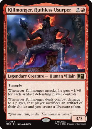 Killmonger, Ruthless Usurper (MSC - Commander: Marvel Super Heroes)