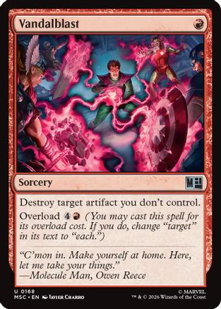 Vandalblast (Surge Foil) (MSC - Commander: Marvel Super Heroes Foil)