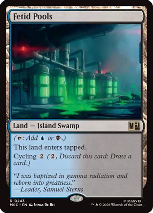 Fetid Pools (Surge Foil) (MSC - Commander: Marvel Super Heroes Foil)