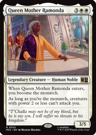 Queen Mother Ramonda (MSC - Commander: Marvel Super Heroes)