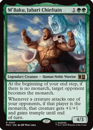 M'Baku, Jabari Chieftain (MSC - Commander: Marvel Super Heroes)
