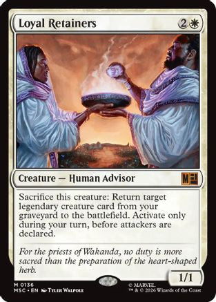 Loyal Retainers (Surge Foil) (MSC - Commander: Marvel Super Heroes Foil)