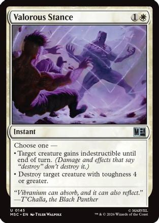 Valorous Stance (Surge Foil) (MSC - Commander: Marvel Super Heroes Foil)