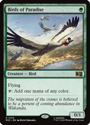 Birds of Paradise (Surge Foil) (MSC - Commander: Marvel Super Heroes Foil)