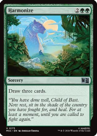 Harmonize (Surge Foil) (MSC - Commander: Marvel Super Heroes Foil)