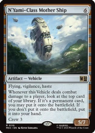 N'Yami-Class Mother Ship (Surge Foil) (MSC - Commander: Marvel Super Heroes Foil)