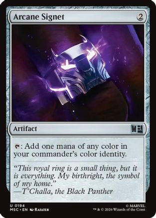 Arcane Signet (0194) (Surge Foil) (MSC - Commander: Marvel Super Heroes Foil)