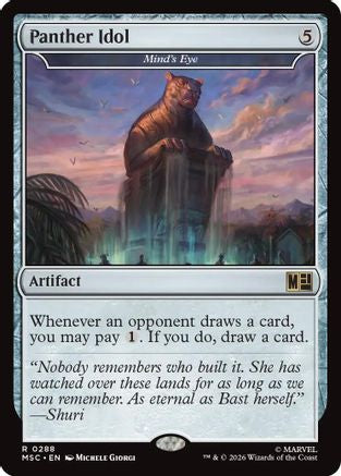 Panther Idol - Mind's Eye (Surge Foil) (MSC - Commander: Marvel Super Heroes Foil)