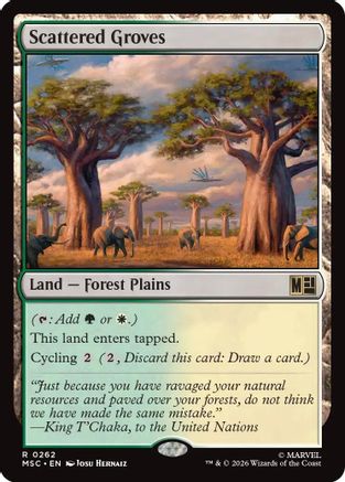 Scattered Groves (Surge Foil) (MSC - Commander: Marvel Super Heroes Foil)