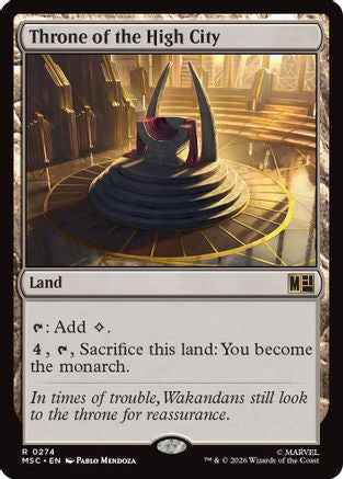 Throne of the High City (Surge Foil) (MSC - Commander: Marvel Super Heroes Foil)