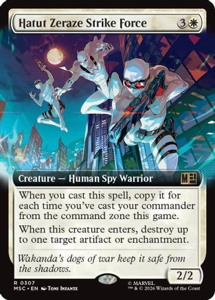 Hatut Zeraze Strike Force (Extended Art) (MSC - Commander: Marvel Super Heroes Foil)