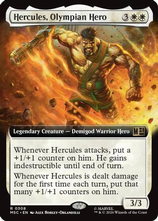 Hercules, Olympian Hero (Extended Art) (MSC - Commander: Marvel Super Heroes Foil)