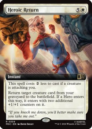 Heroic Return (Extended Art) (MSC - Commander: Marvel Super Heroes Foil)
