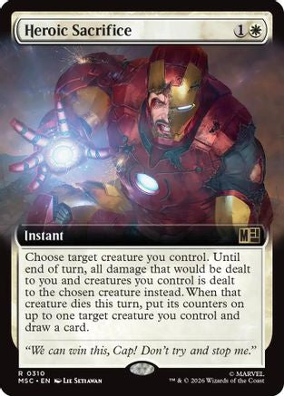 Heroic Sacrifice (Extended Art) (MSC - Commander: Marvel Super Heroes Foil)