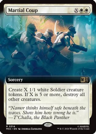 Martial Coup (Extended Art) (MSC - Commander: Marvel Super Heroes Foil)
