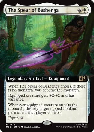 The Spear of Bashenga (Extended Art) (MSC - Commander: Marvel Super Heroes)