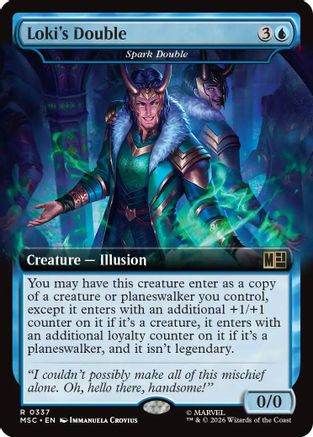Loki's Double - Spark Double (Extended Art) (MSC - Commander: Marvel Super Heroes Foil)