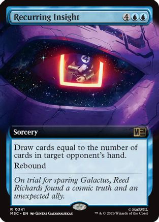 Recurring Insight (Extended Art) (MSC - Commander: Marvel Super Heroes Foil)