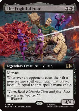 The Frightful Four (Extended Art) (MSC - Commander: Marvel Super Heroes Foil)