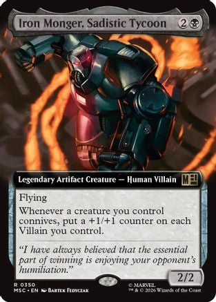 Iron Monger, Sadistic Tycoon (Extended Art) (MSC - Commander: Marvel Super Heroes)