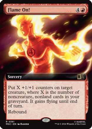 Flame On! (Extended Art) (MSC - Commander: Marvel Super Heroes Foil)