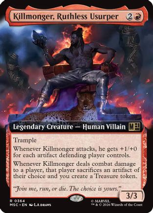 Killmonger, Ruthless Usurper (Extended Art) (MSC - Commander: Marvel Super Heroes)