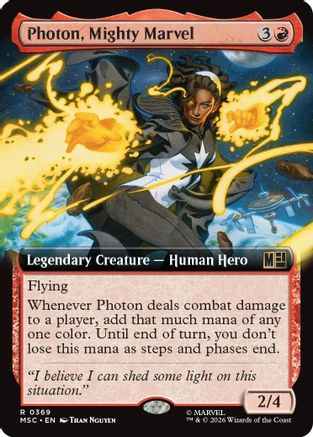 Photon, Mighty Marvel (Extended Art) (MSC - Commander: Marvel Super Heroes Foil)