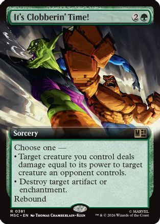 It's Clobberin' Time! (Extended Art) (MSC - Commander: Marvel Super Heroes)