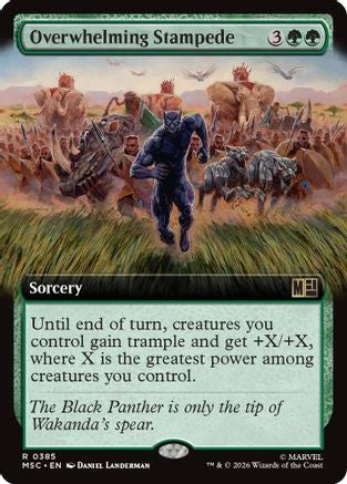 Overwhelming Stampede (Extended Art) (MSC - Commander: Marvel Super Heroes)