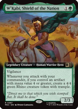 W'Kabi, Shield of the Nation (Extended Art) (MSC - Commander: Marvel Super Heroes)