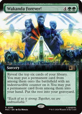 Wakanda Forever! (Extended Art) (MSC - Commander: Marvel Super Heroes Foil)