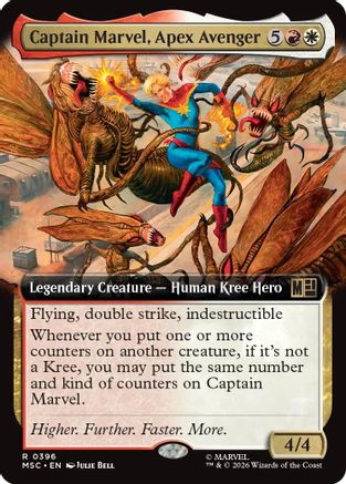 Captain Marvel, Apex Avenger (Extended Art) (MSC - Commander: Marvel Super Heroes)