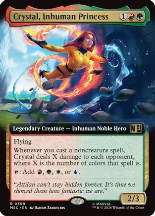 Crystal, Inhuman Princess (Extended Art) (MSC - Commander: Marvel Super Heroes Foil)