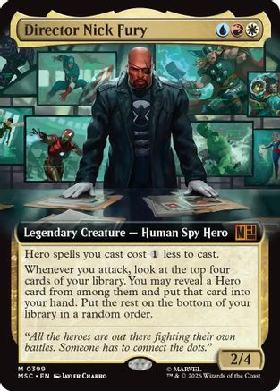 Director Nick Fury (Extended Art) (MSC - Commander: Marvel Super Heroes)