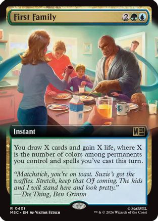 First Family (Extended Art) (MSC - Commander: Marvel Super Heroes)
