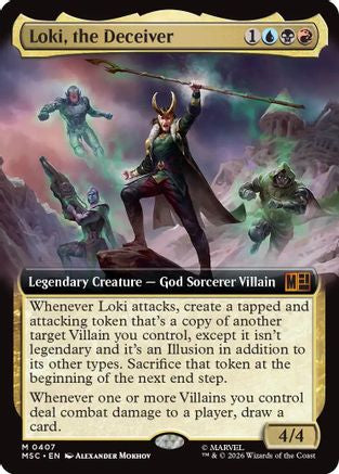 Loki, the Deceiver (Extended Art) (MSC - Commander: Marvel Super Heroes Foil)