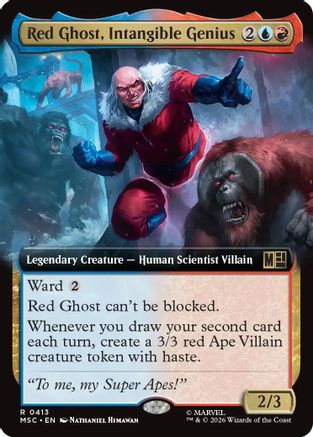 Red Ghost, Intangible Genius (Extended Art) (MSC - Commander: Marvel Super Heroes)