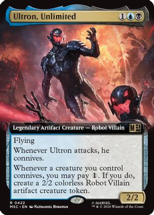 Ultron, Unlimited (Extended Art) (MSC - Commander: Marvel Super Heroes Foil)