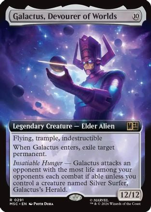 Galactus, Devourer of Worlds (Extended Art) (MSC - Commander: Marvel Super Heroes Foil)