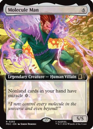 Molecule Man (Extended Art) (MSC - Commander: Marvel Super Heroes Foil)