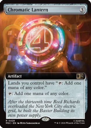 Chromatic Lantern (Extended Art) (MSC - Commander: Marvel Super Heroes Foil)