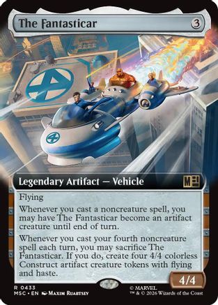 The Fantasticar (Extended Art) (MSC - Commander: Marvel Super Heroes Foil)