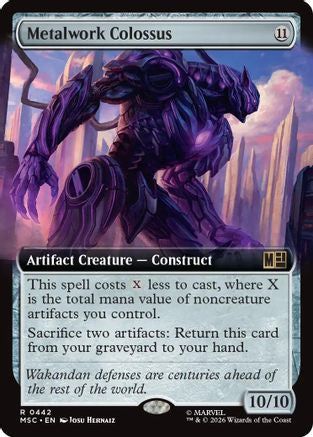 Metalwork Colossus (Extended Art) (MSC - Commander: Marvel Super Heroes)