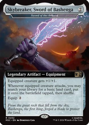 Skybreaker, Sword of Bashenga - Sword of the Animist (Extended Art) (MSC - Commander: Marvel Super Heroes Foil)