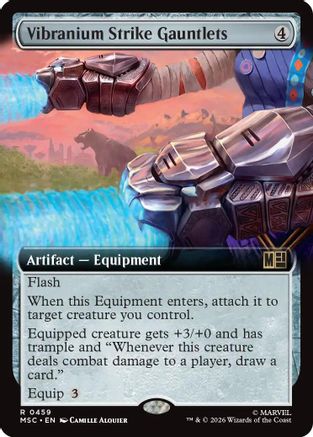 Vibranium Strike Gauntlets (Extended Art) (MSC - Commander: Marvel Super Heroes Foil)