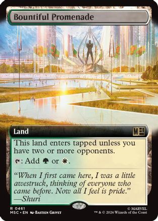 Bountiful Promenade (Extended Art) (MSC - Commander: Marvel Super Heroes)