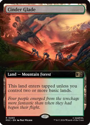 Cinder Glade (Extended Art) (MSC - Commander: Marvel Super Heroes)